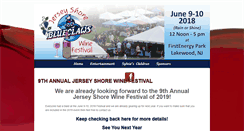 Desktop Screenshot of jerseyshorewinefestival.com