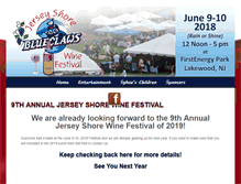 Tablet Screenshot of jerseyshorewinefestival.com